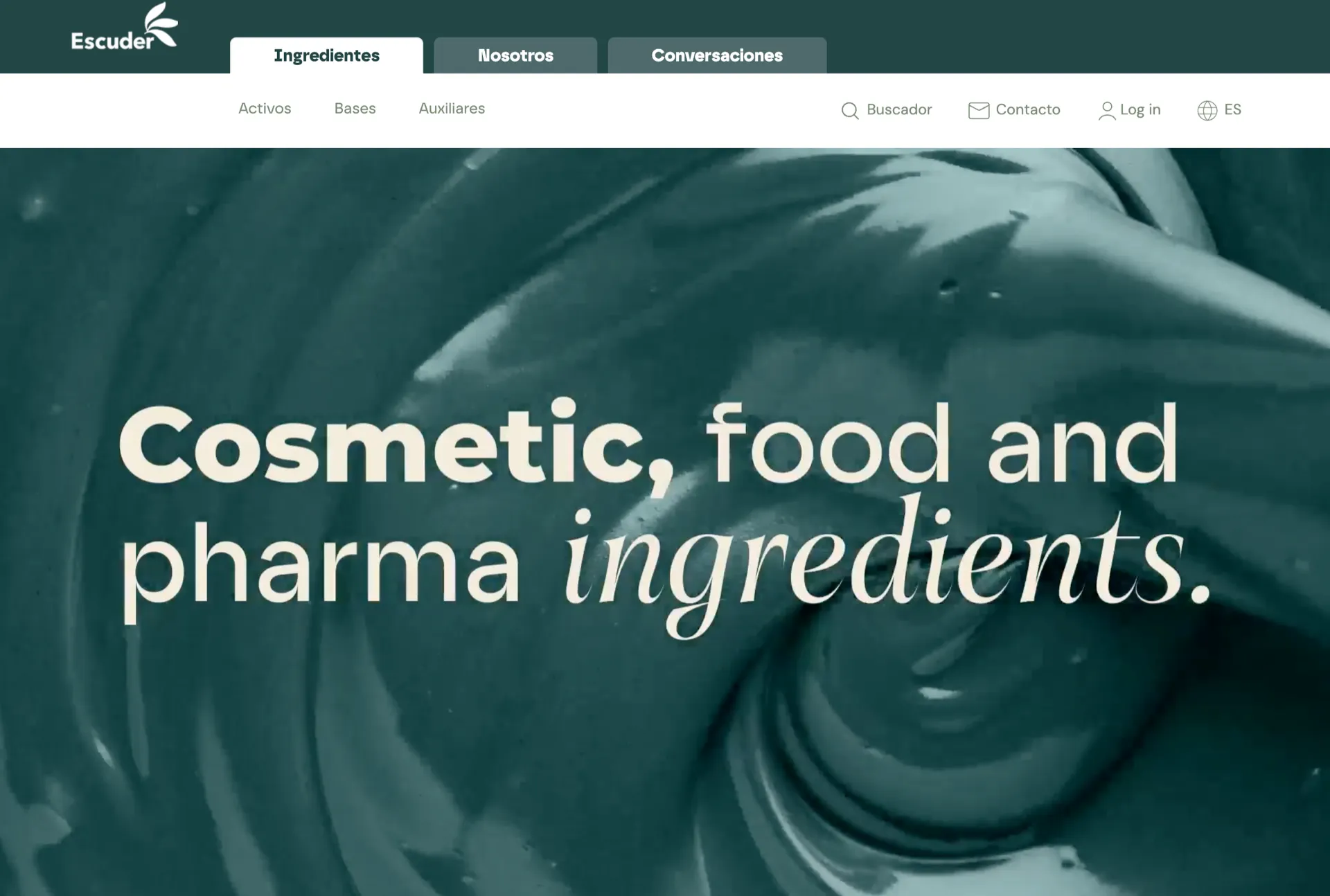 Ingredients B2B per a cosmètica, pharma i alimentació Ingredients B2B per a cosmètica, pharma i alimentació